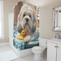 Lhasa Apso Sloppy Sleepy Niedlich Funny