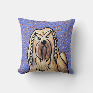 Lhasa Apso Spring Garden Flag Kissen