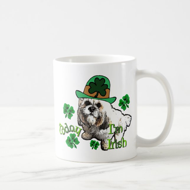 Lhasa Apso St Patricks Kaffeetasse (Rechts)
