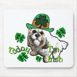Lhasa Apso St Patricks Mousepad
