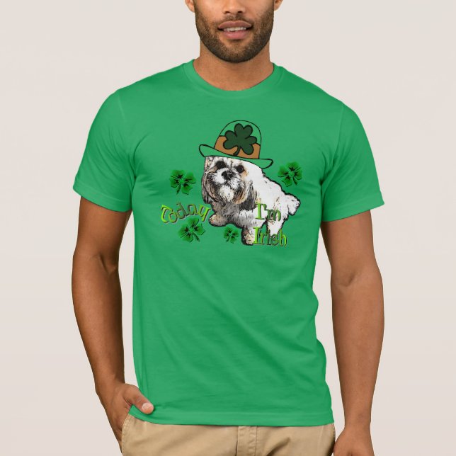 Lhasa Apso St Patricks T-Shirt (Vorderseite)