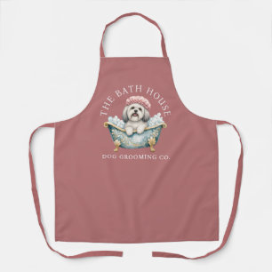 Lhasa Apso Staubrosa Hundetrimmer-Schürze Deluxe Schürze