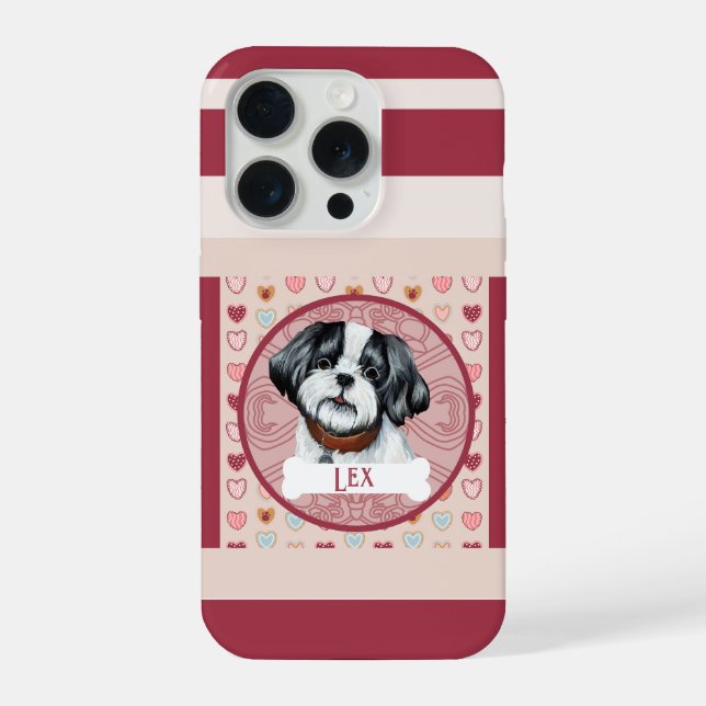 Lhasa Apso Valentinsherz iPhone 11 Pro Hülle  iPhone 15 Pro Hülle (Rückseite)