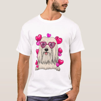 Lhasa Apso Valentinstag T-Shirt