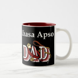 Lhasa Apso Vater Gifts Zweifarbige Tasse