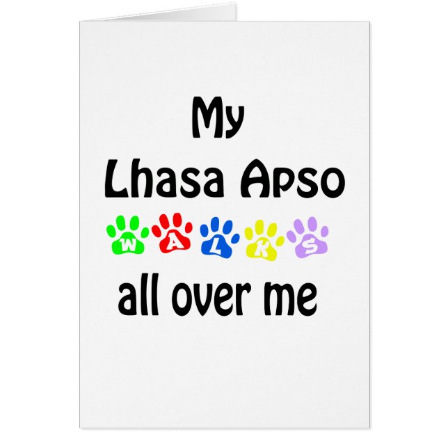Lhasa Apso Walks Design (Vorne)