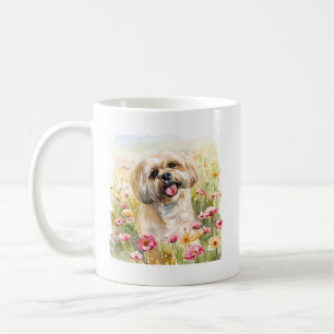 Lhasa Apso Wasserfarben-Tasse Kaffeetasse