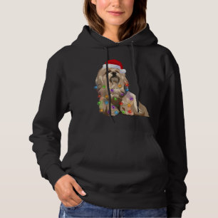 Lhasa Apso Weihnachtsbeleuchtung Xmas Hund Lover S Hoodie