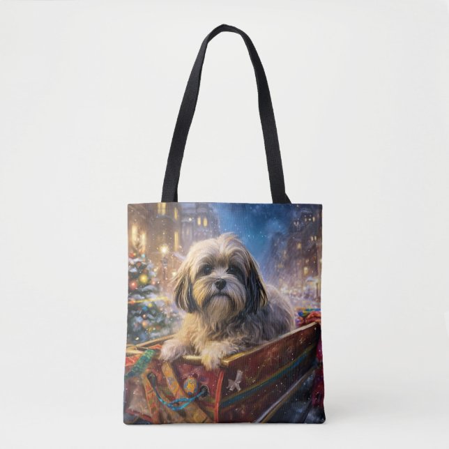 Lhasa Apso Weihnachtssaison (Vorderseite)
