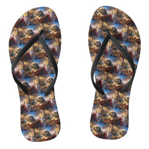 Lhasa Apso Weihnachtssaison Flip Flops