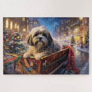 Lhasa Apso Weihnachtssaison Puzzle