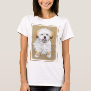 Lhasa Apso Welpenmalerei - Süße originelle Hundeku T-Shirt