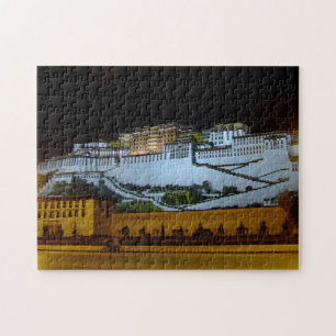 Lhasa bei Nacht - Potala Palace, Tibet (Puzzle) Puzzle