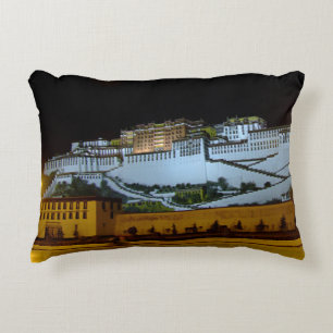 Lhasa & Potala Palace in der Nacht, Tibet (Himalay Dekokissen
