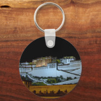Lhasa, Potala Palace in der Nacht, Tibet, Himalaya