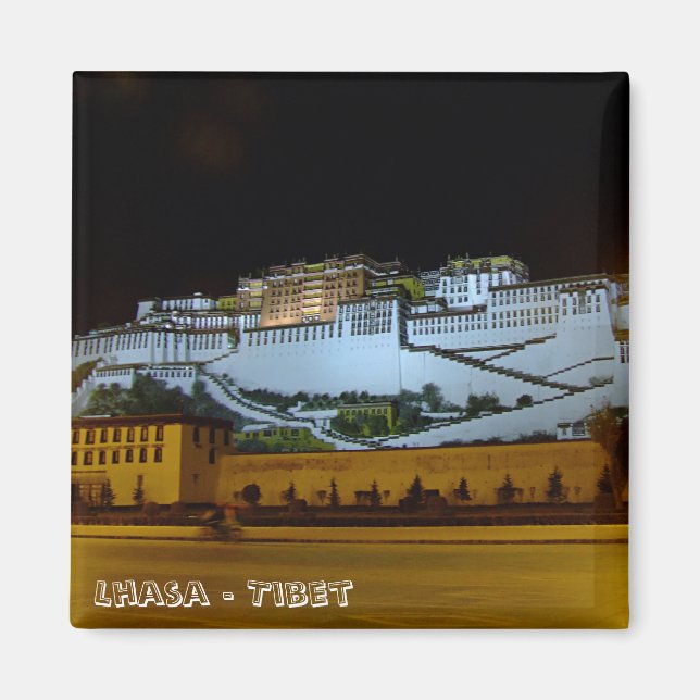 Lhasa, Potala Palace - Tibet (Kühlschrankmagnet) Magnet (Vorne)