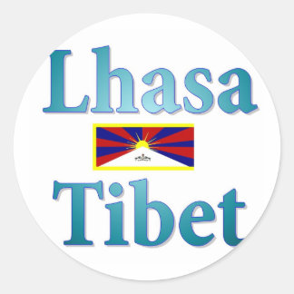 Lhasa Runder Aufkleber
