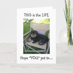 LHASA WILL IHNEN, IHREN "40." ZU GENIESSEN! KARTE