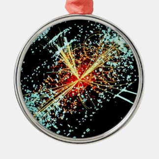 LHC Zusammenstoß Silbernes Ornament