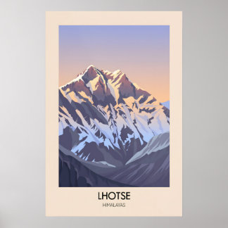 Lhotse Berg Himalaya Poster