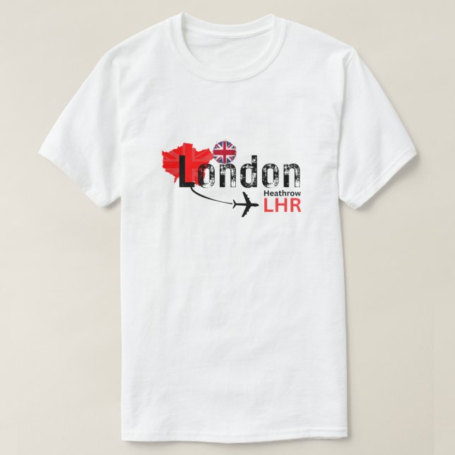 LHR Airport Code T Shirt (Design vorne)