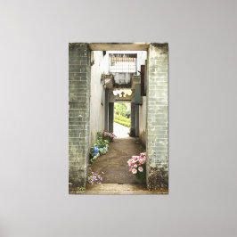 Li Garden Series: Floral Corridor Leinwanddruck