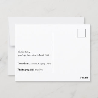Li Garden Series: Wo Geschichten leben Postkarte