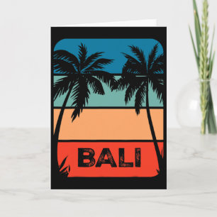 Li Indonesia Vintage-Surfing-Sonnenuntergang-Souve Karte