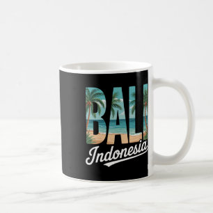 Li Indonesien Tropischer Strand Palmen Und Ozean A Kaffeetasse