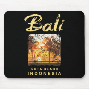 Li Kuta Strand Indonesien Vintage Surfen Männer Fr Mousepad