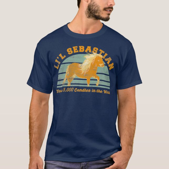 Li l Sebastian Sie sind 5000 Kerzen im Wind T-Shirt (Vorderseite)