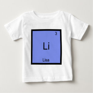 Li - Lisa Chemie-Element-Symbol-Name-T-Shirt Baby T-shirt