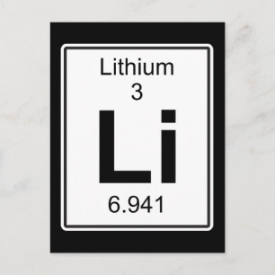 Li - Lithium Postkarte