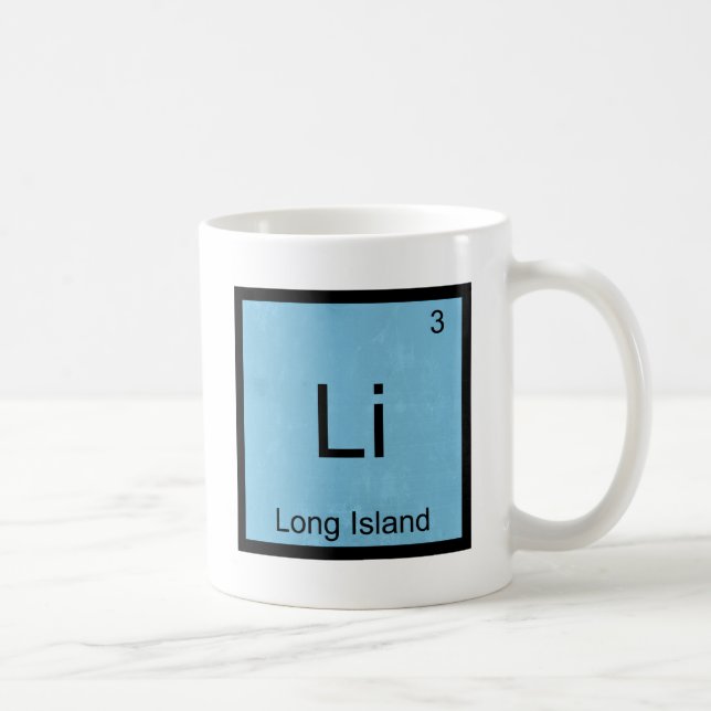 Li - Long Island Funny Chemistry Element Symbol T Tasse (Rechts)