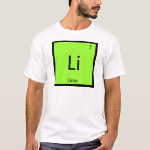 Li - Periodisches Symbol für die Limone Fruchtchem T-Shirt