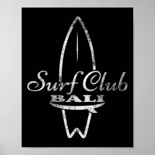 Li, Surf Club Retro-Surfbrett Poster