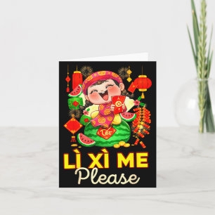 Li Xi Me Xuan Frohes Neues Jahr TET Chuc Mung NAM Karte