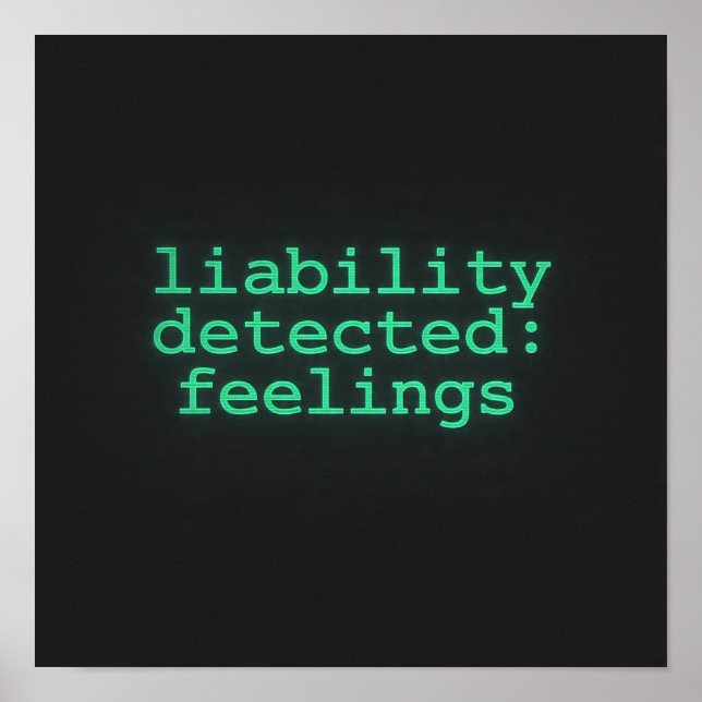 Liability Detected Feelings Terminal Poster AI  (Vorne)