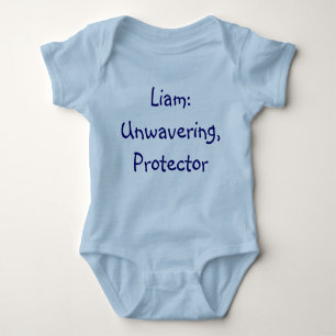 Liam-Baby-Namen-Bedeutungs-Bodysuit Baby Strampler