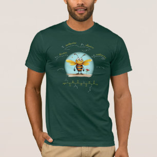 LIAM-Peptid, Bee-4 w/custom text, dunkel T-Shirt