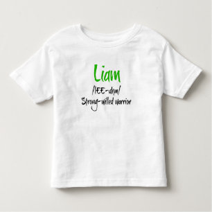 Liamnamensdefinitions-Shirt Kleinkind T-shirt