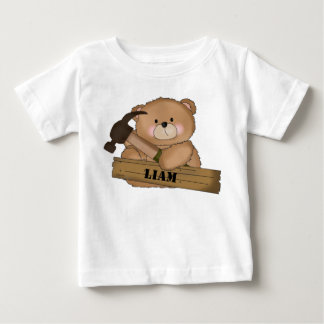 Liam's Builder Bear Personalisierte Geschenke Baby T-shirt