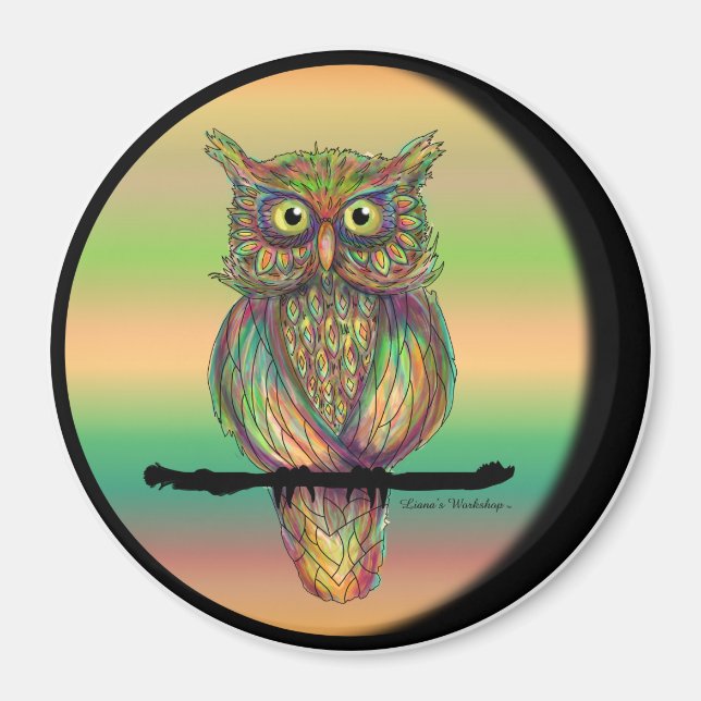 Liana's Workshop OWL 1 Magnet (Vorne)
