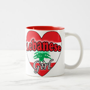 Libanese Girl Zweifarbige Tasse