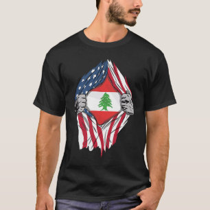 Libanesische Blutflagge im Libanon T-Shirt