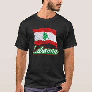 Libanesische Flagge des Libanon Patriotische Männe T-Shirt