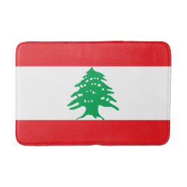 Libanesische Flagge (Libanon-Flagge) Badematte