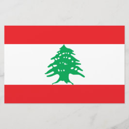 Libanesische Flagge (Libanon-Flagge) Briefpapier