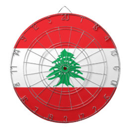 Libanesische Flagge (Libanon-Flagge) Dartscheibe