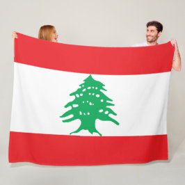 Libanesische Flagge (Libanon-Flagge) Fleecedecke